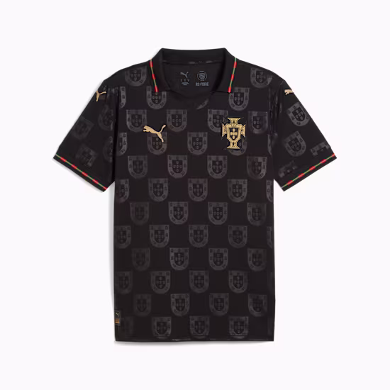 Portugal Special Edition Black Jersey – Player Version (Half Sleeve)