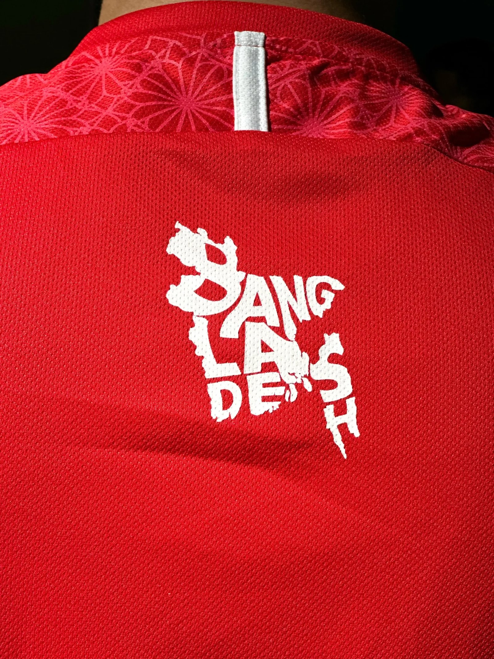 Bangladesh National Official BFF Away Red Jersey – Player Version (Half Sleeve) - Image 2