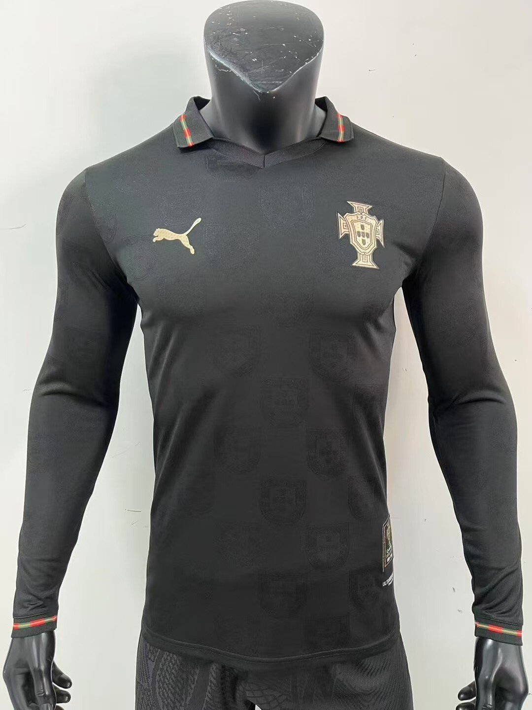 Portugal Special Edition Black Jersey – Player Version (Full Sleeve)