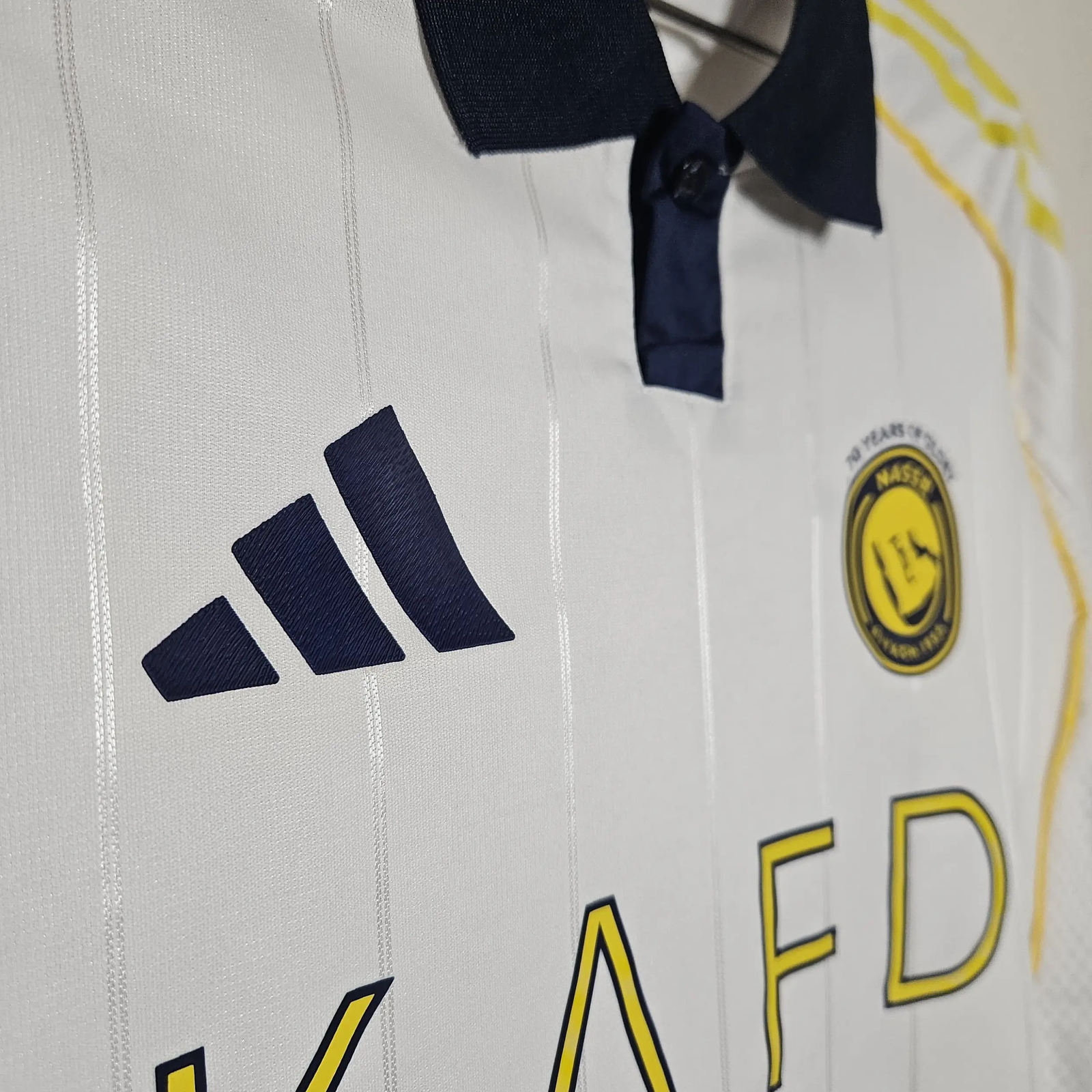 Al Nassr 25/26 Third Kit White Jersey – Player Version (Half Sleeve) - Image 5