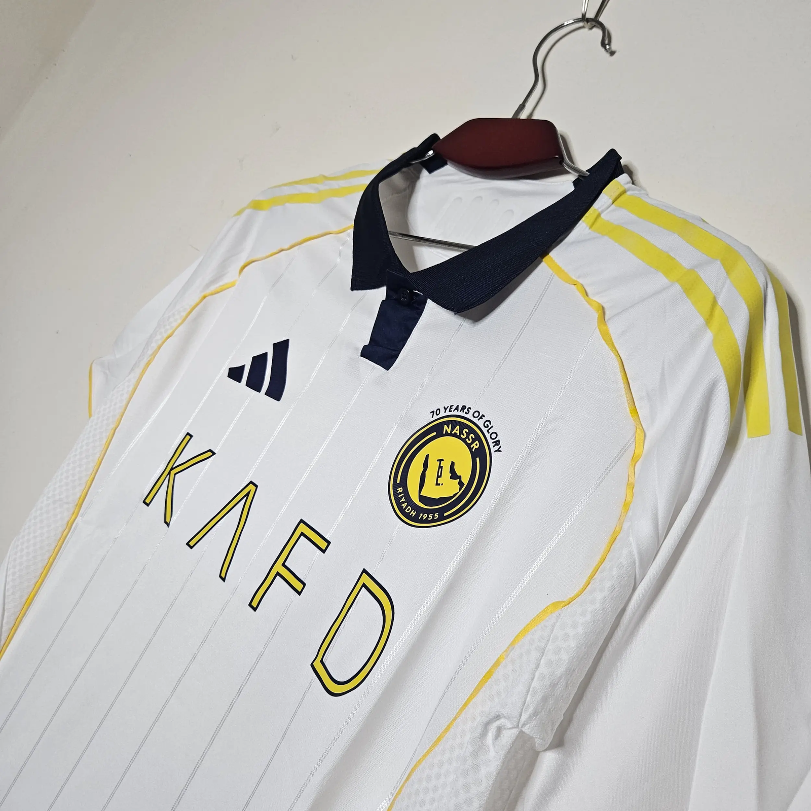 Al Nassr 25/26 Third Kit White Jersey – Player Version (Half Sleeve) - Image 7