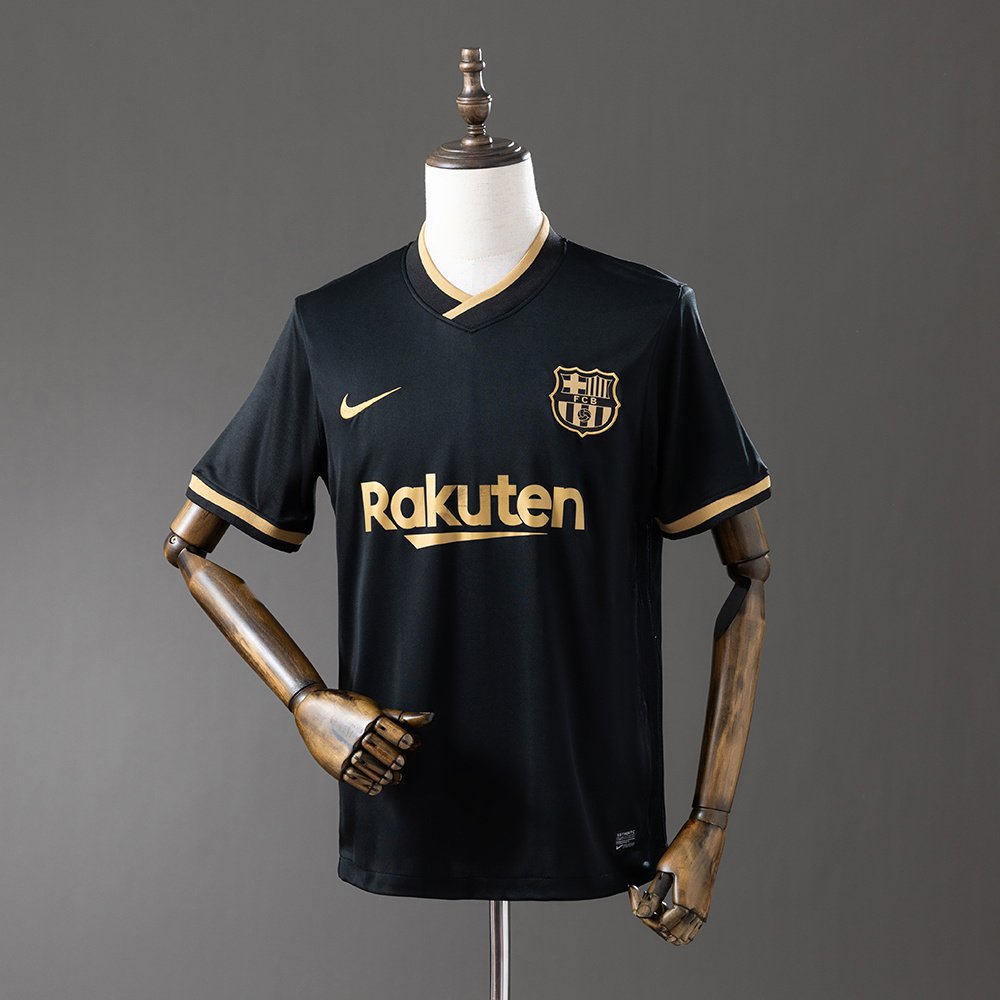 Barca 20-21 Away Black Jersey Retro