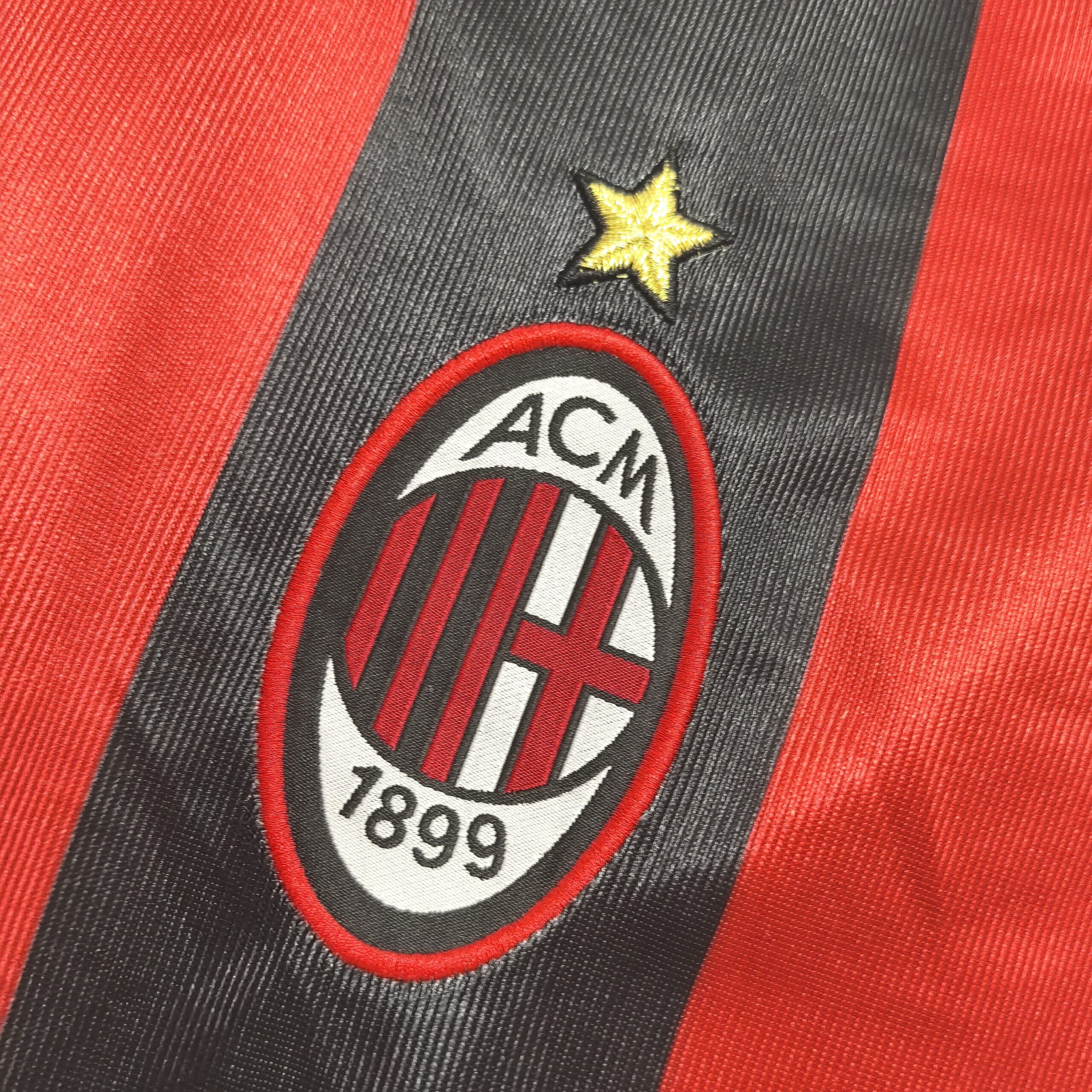 AC Milan 98-99 Home Vintage Half Sleeve- Retro Jersey - Image 5