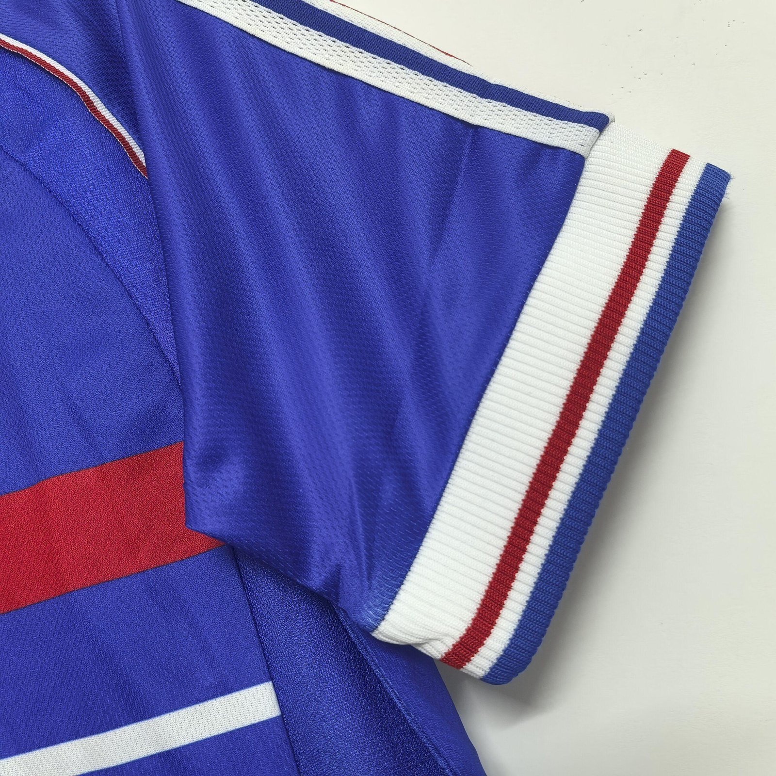 France 1998 Home Kit (Half Sleeve) - Retro Jersey - Image 4