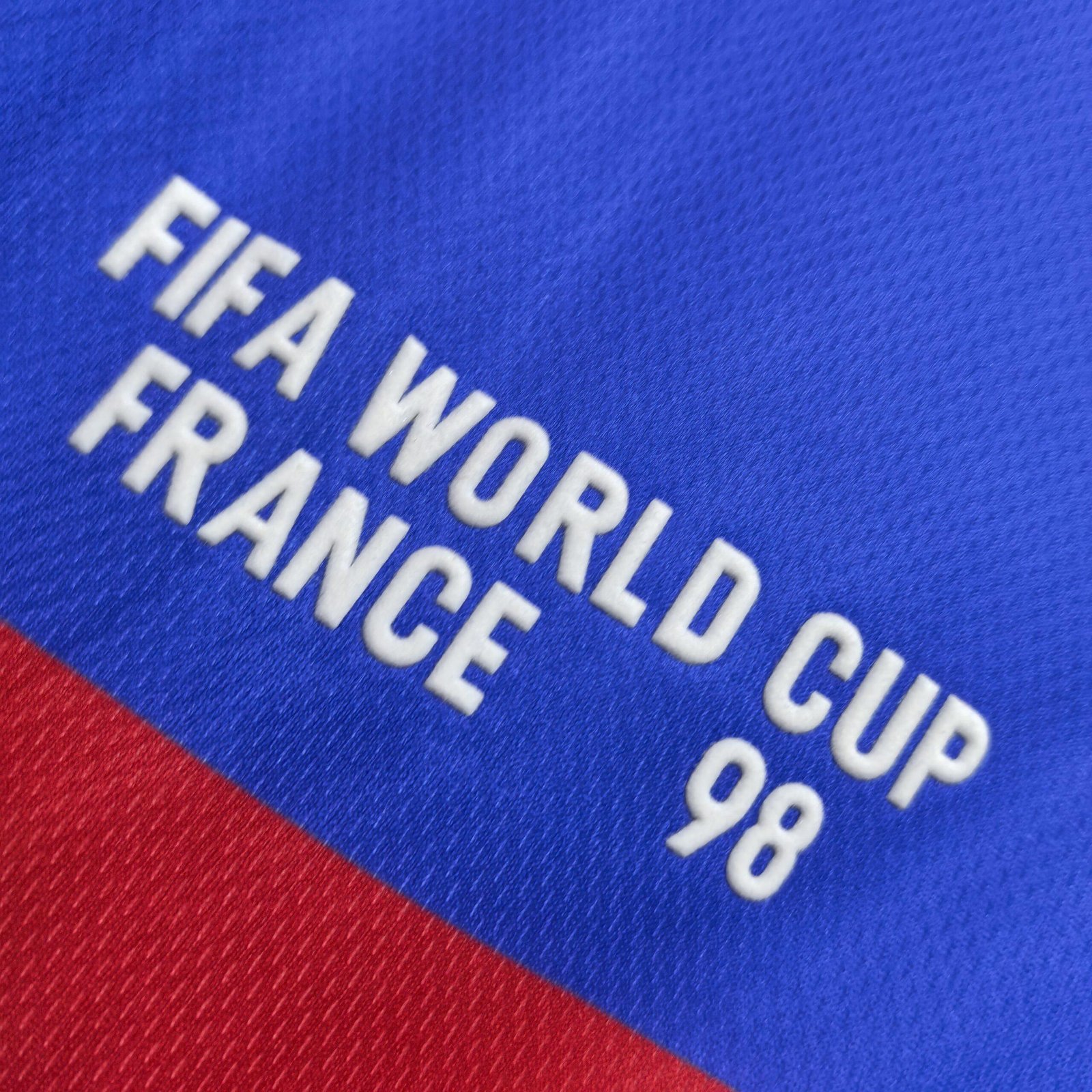 France 1998 Home Kit (Half Sleeve) - Retro Jersey - Image 3