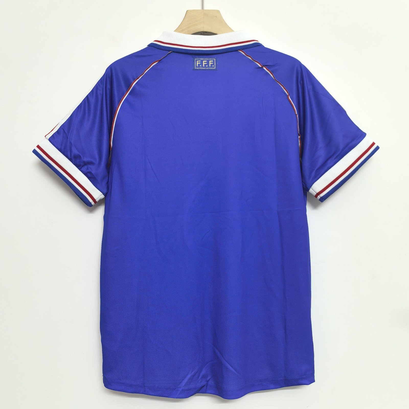 France 1998 Home Kit (Half Sleeve) - Retro Jersey - Image 5