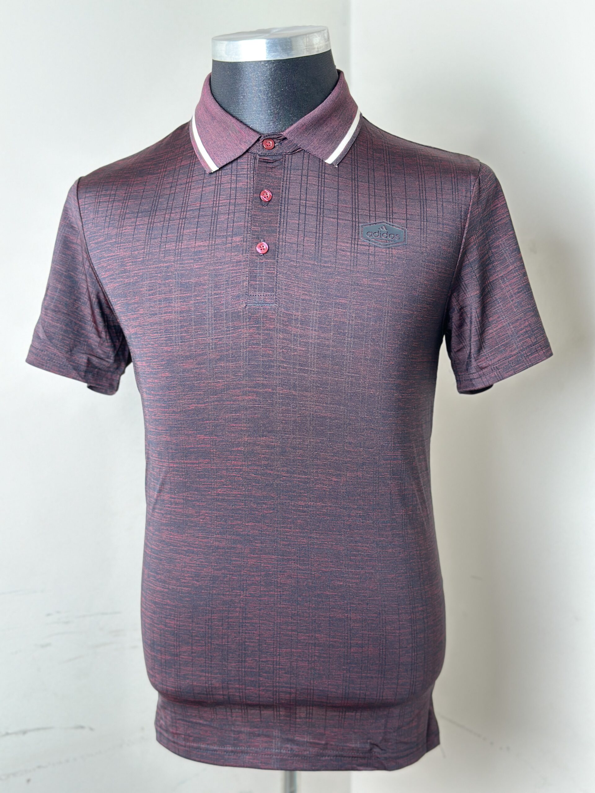 Mens Premium Burgundy Polo - Image 6