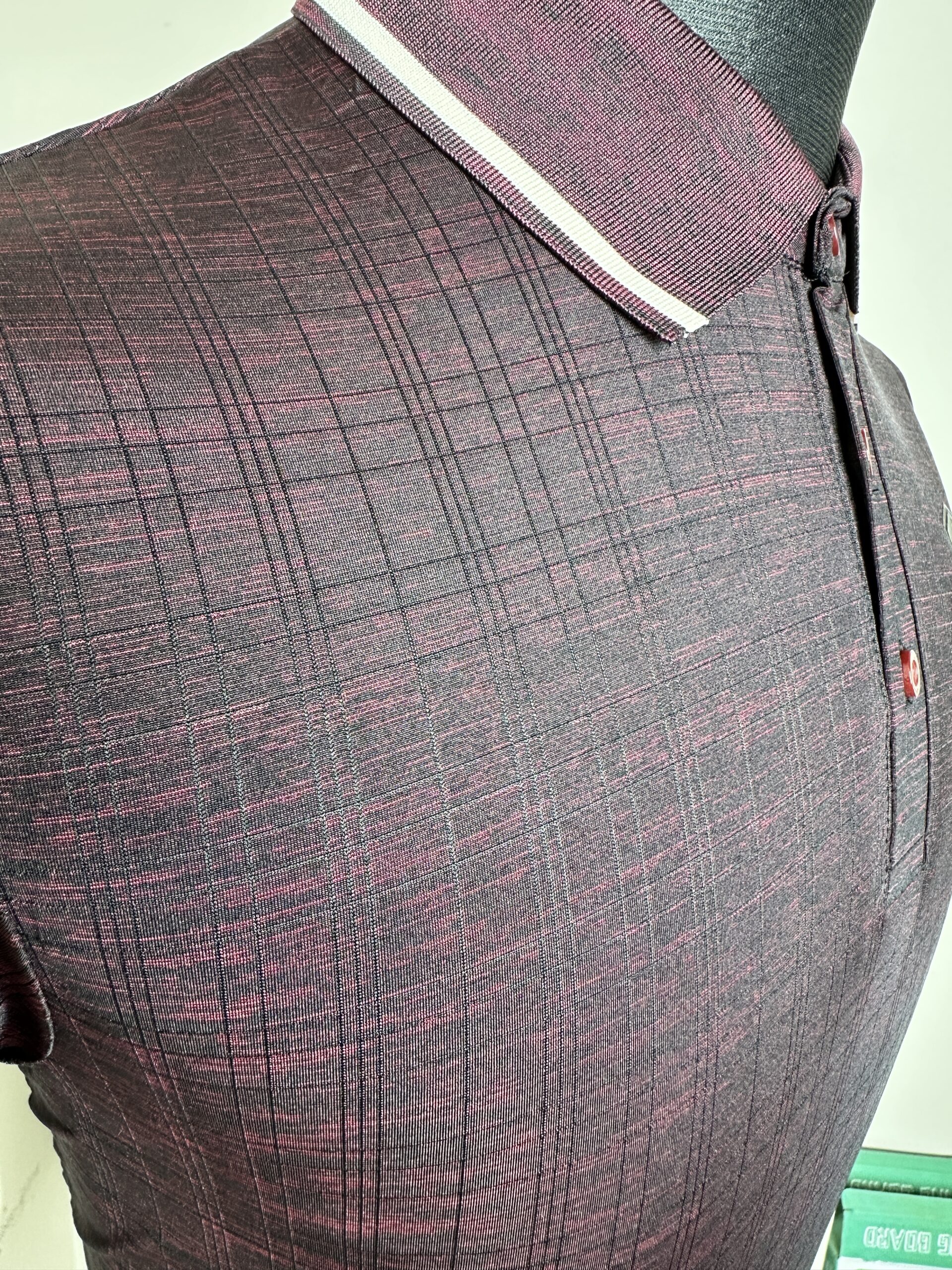 Mens Premium Burgundy Polo - Image 2