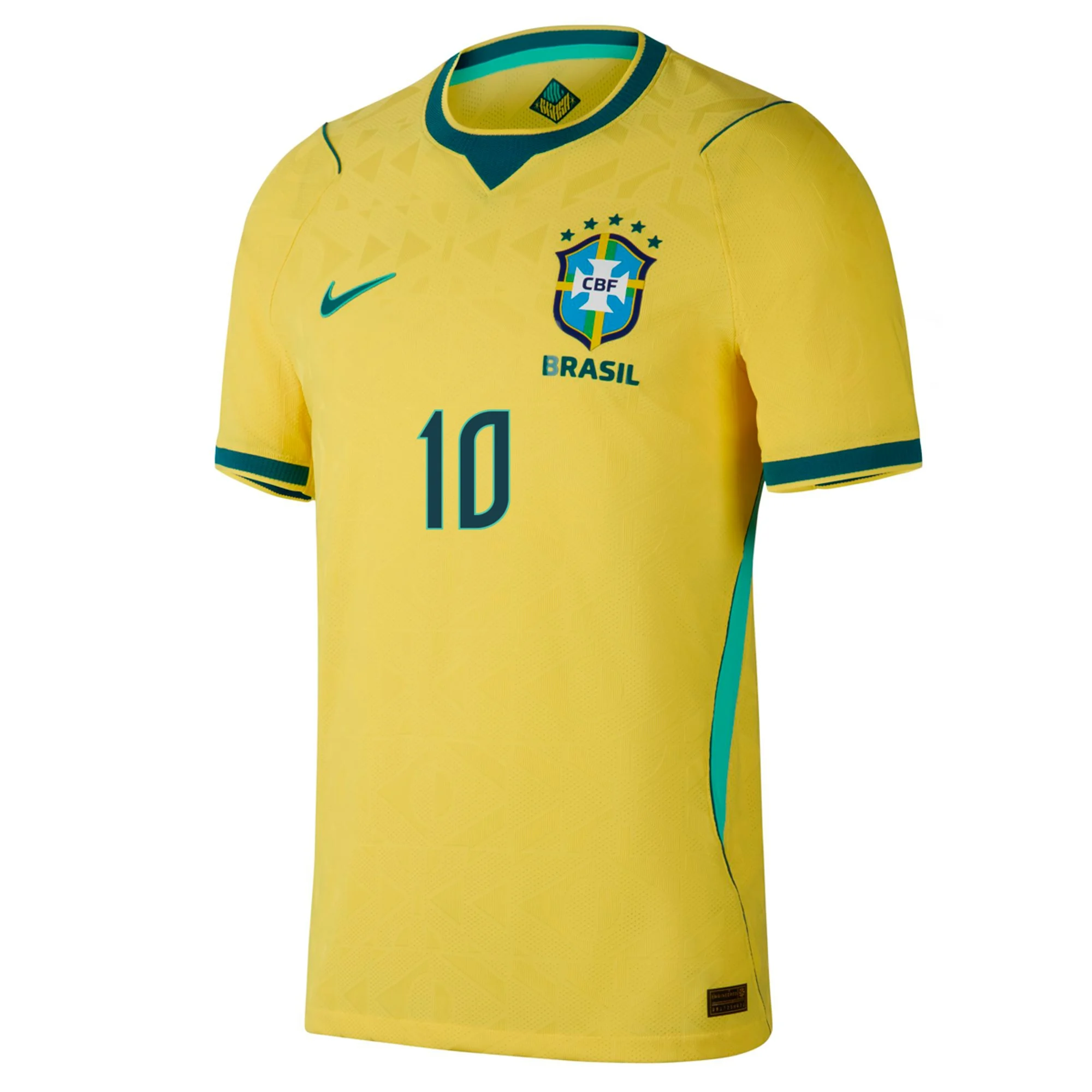 Neymar 10 Brazil World Cup Home Jersey - Player Version (Half Sleeve) - Image 2