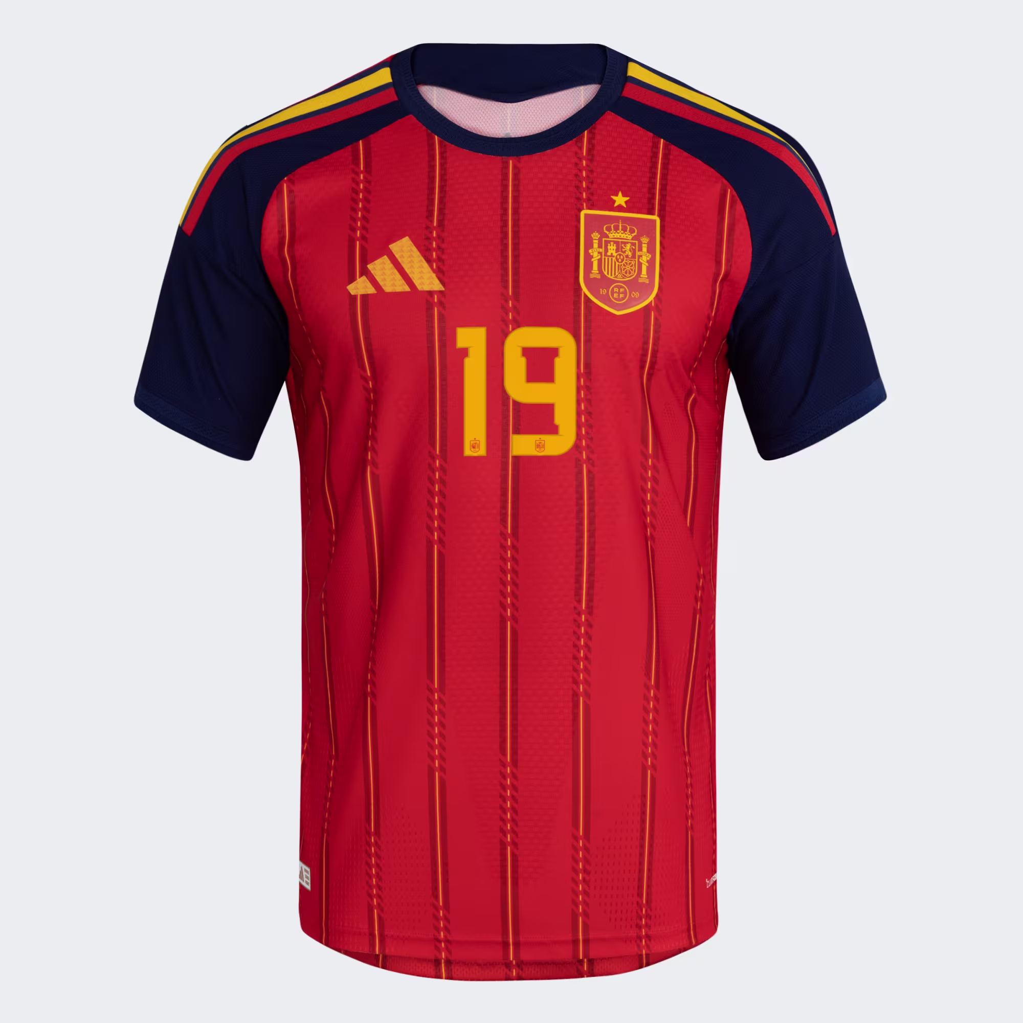 LAMINE YAMAL 19 Spain World Cup Home Jersey – Player Version (Half Sleeve) - Image 2