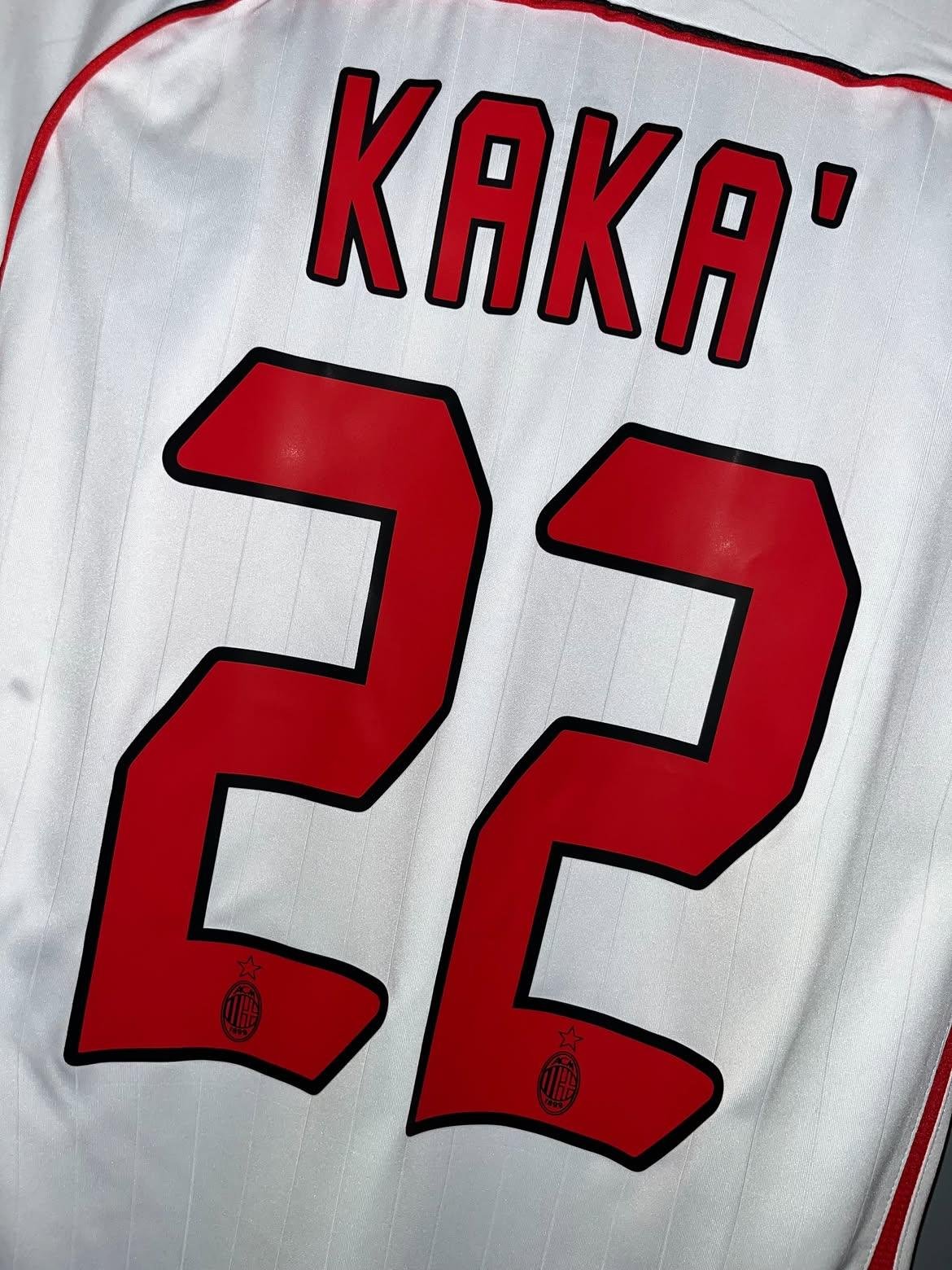 KAKA 22 AC Milan 06-07 Away Retro Half Sleeve- UCL Jersey - Image 3