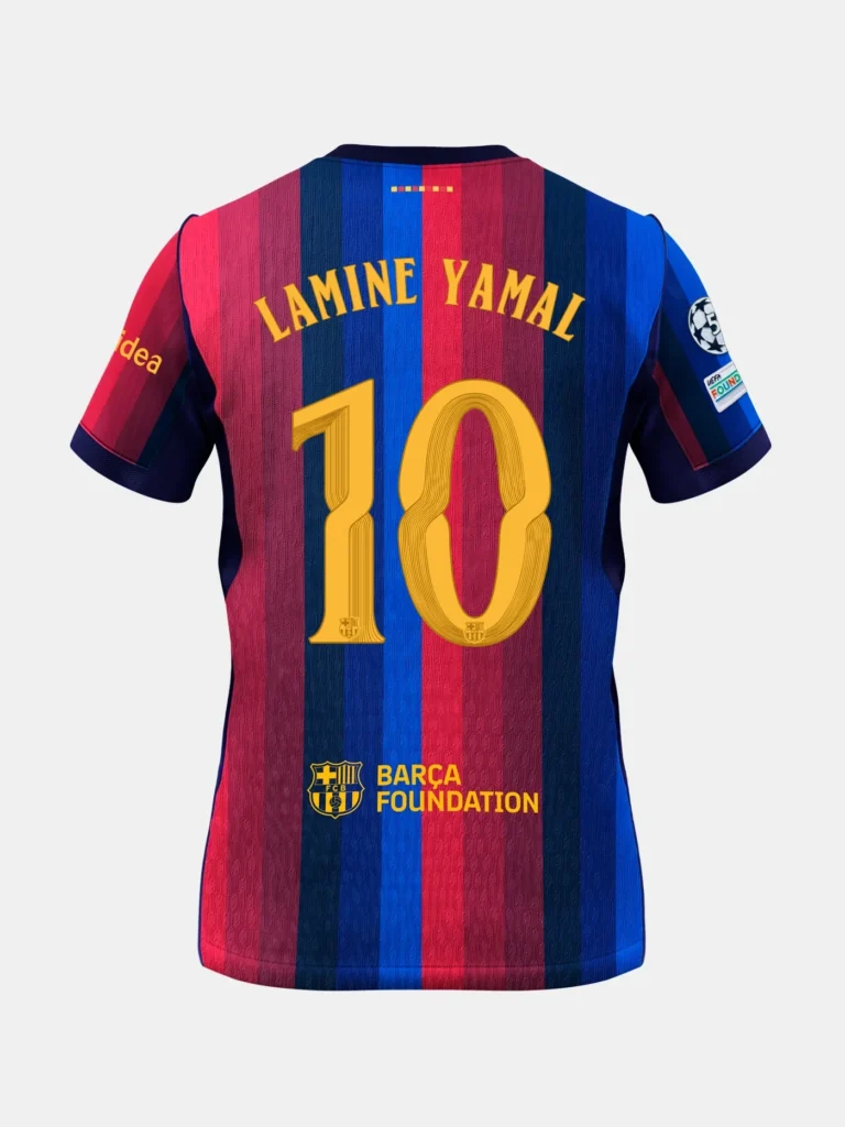 Lamine Yamal 10 Barca Home UCL