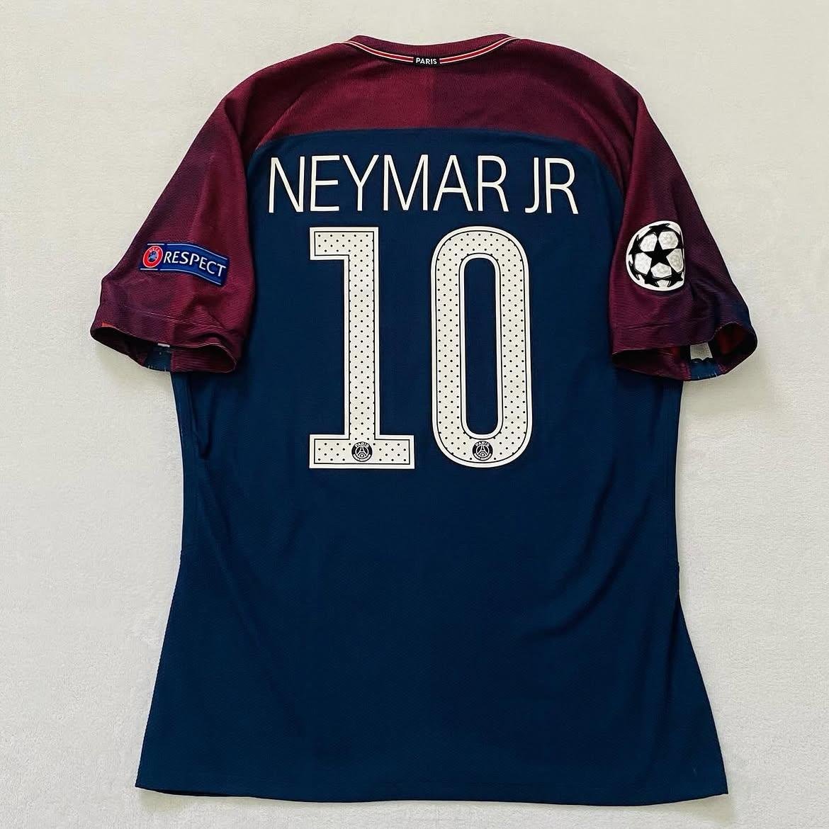 NEYMAR JR 10 PSG 17-18 Home UCL Edition Retro - Half Sleeve
